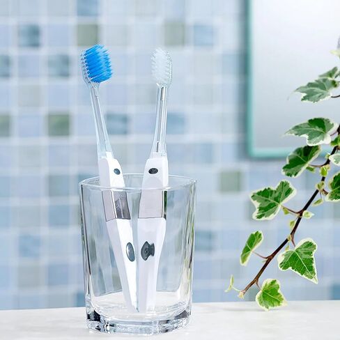 IONIC KISS Ionic Toothbrush [Body] with Superfine Soft Bristles Extended Filament Made in Japan, Interchangeable Brush Heads Compatible with All IONPA Brushes EXH21 in Kuwait