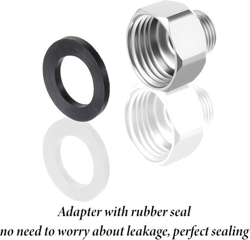 4 PCS 1/2 Female To 3/8 Male Reducer Compression Fitting Brass and Stainless Steel Water Line Adapter with Rubber Washer & Tape Leak-Proof Compression Pipe for Kitchen Bathroom RV Faucet Supply Hose in Saudi Arabia