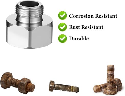 4 PCS 1/2 Female To 3/8 Male Reducer Compression Fitting Brass and Stainless Steel Water Line Adapter with Rubber Washer & Tape Leak-Proof Compression Pipe for Kitchen Bathroom RV Faucet Supply Hose in Saudi Arabia