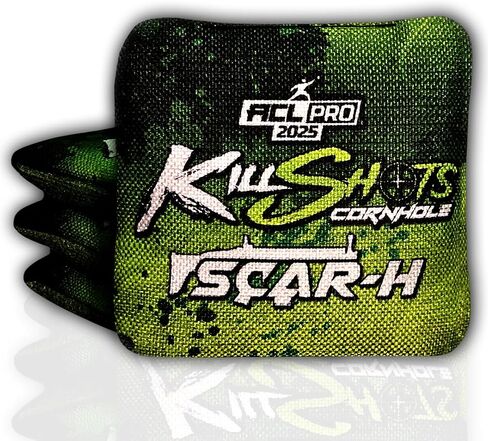 Killshots Cornhole | Scar-H Series | Limited Edition | ACL Certified Cornhole Bags | Premium Quality | Dual-Speed | Durable & Weather Resistant | Set of 4 Bags in Saudi Arabia