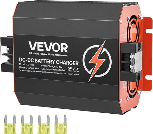 VEVOR Forklift Battery Charger, 24V, 30A Smart Fully-Automatic Lead-Acid Battery Charger, 24 Volt Trickle Charger with Anderson Plug, Cooling Fan, OLED Display, for Forklift Golf Cart Floor Scrubber in Saudi Arabia