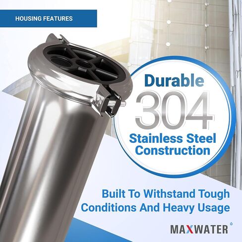 Max Water Brackish Water RO Membrane Element-BW-4040 2400 GPD, Commercial Reverse Osmosis size 4" x 40" good for Industrial, Municipal, Waste Water Re-Use, Car Wash, Whole House etc. (Pack of 4) in Saudi Arabia