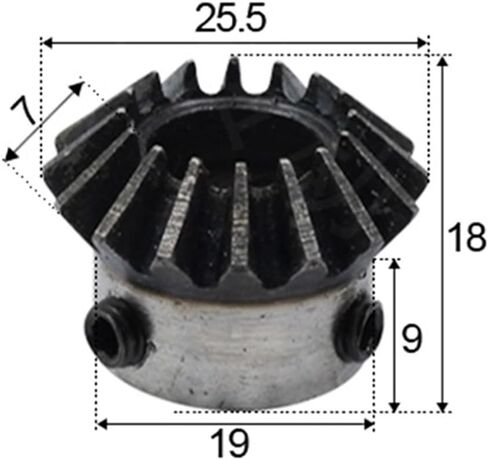 ترس محرك الصلب 1.5 وحدة 16TOOTH القياسية الداخلية التجويف الداخلي التجويف 6/8/10/12 مم العتاد الأسنان العتاد الحلزوني (1.5M16T 10 مم) ثقب) in Saudi Arabia