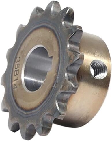 Steel Motor Drive Gear 1pcs 16T 06B Precision Industrial Drive Sprocket Wheel 16 Teeth Steel Chain Gear Bore 10 12 14 15 16 17 18 19-25mm(25mm (Keyway 8mm)) in Saudi Arabia
