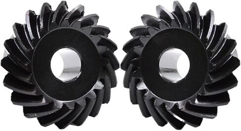 Steel Motor Drive Gear 1Pc Spiral Bevel Gear 1.5Mod 20T/25T/30T Steel Tapered Wheel Pinion Helical Left/Right-Hand Helical Gear(25T 1Pair) in Saudi Arabia