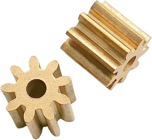 Steel Motor Drive Gear 2pcs 9T 1M Copper Gear Module 1.0 9 Teeth Inner Diameter 3.1mm Mini Pinion in Saudi Arabia