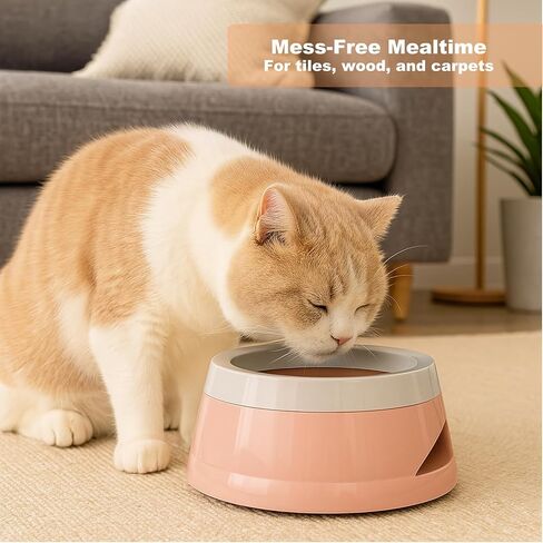 25OZ No Spill Dog Water Bowl, Slobber Stopper, Polypropylene Material, Ideal for Indoor and Outdoor Use in Saudi Arabia