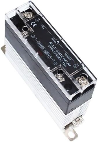 ترحيل الحالة الصلبة النحيفة المرحلة 10A 15A 20A 25A DC إلى وحدة ترحيل MATL RAIL AC/AC إلى وحدة ترحيل سكة حديد مع AC DIN مع بالوعة حرارة مع SSR LED (DC إلى AC ، 15A) in Saudi Arabia