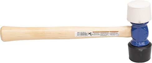Vaughan 24 Oz Face Face Rubber Mallet ، مصنوع في الولايات المتحدة الأمريكية ، White and Black ، RM24 ، VN19510 in Kuwait