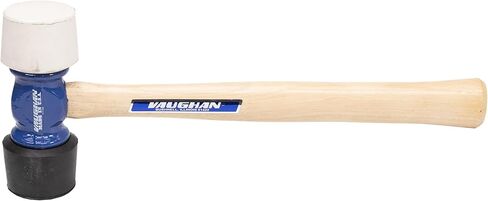 Vaughan 24 Oz Face Face Rubber Mallet ، مصنوع في الولايات المتحدة الأمريكية ، White and Black ، RM24 ، VN19510 in Kuwait