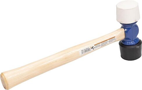Vaughan 24 Oz Face Face Rubber Mallet ، مصنوع في الولايات المتحدة الأمريكية ، White and Black ، RM24 ، VN19510 in Kuwait