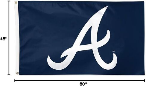 Atlanta Braves 3x5 Team Flag - Wincraft, navy in Saudi Arabia