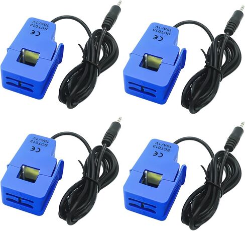 4 عبوات SCT-013-000 محول تيار تقسيم الأساس ، 100A/50mA ، 1 ٪ الدقة ، مثالية لأجهزة استشعار Victron ، ABS ، التثبيت السريع مع آلية القفل in Saudi Arabia