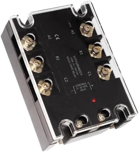 ثلاث مراحل SSR 3P 10A 25A 40A 60A 80A 100A 120A التبادل 3-32VDC CONTROL 24-480VAC التبديل عند التتابع الحالة الصلبة الصفر (SSR-3P-100DA) in Saudi Arabia