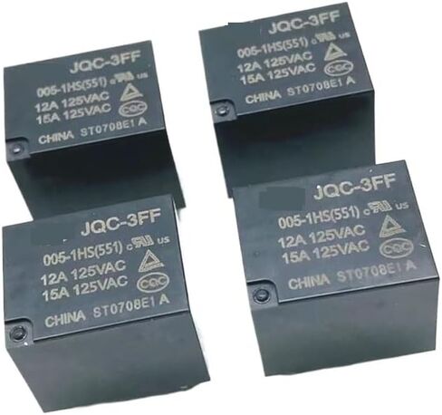 10A RELAY HF JQC-3FF 5VDC-1HS 9VDC-1HS 12VDC-1HS 24VDC-1HS 4PIN JQC-3FF 5DCV-1ZS 9DCV-1ZS 12DCV-1ZS 24VDC-1ZS 5PIN (012V-1HS 4PIN) in Kuwait
