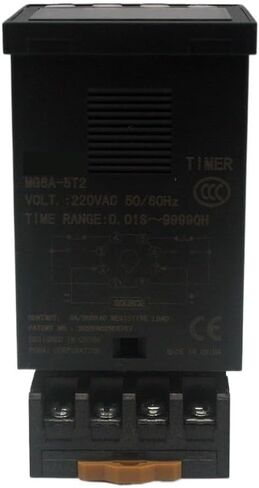 LCD Display DH48S-S MG6A-5TX 0.1s-990h AC110V220V Repeat Cycle SPDT Programmable Timer Time Switch Relay with Socket Base DH48S(Other) in Saudi Arabia