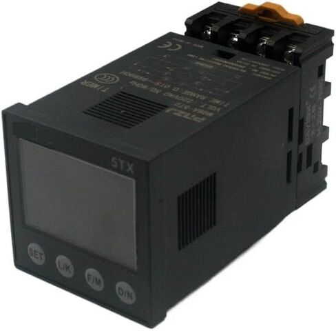 LCD Display DH48S-S MG6A-5TX 0.1s-990h AC110V220V Repeat Cycle SPDT Programmable Timer Time Switch Relay with Socket Base DH48S(Other) in Saudi Arabia