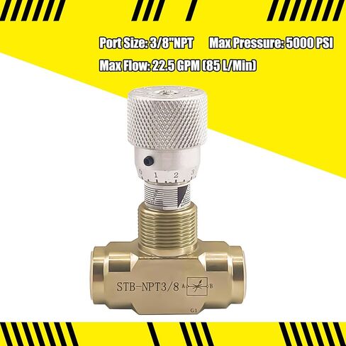 1/2 "NPT صمام إبرة التحكم المستقيم في التدفق للنظام الهيدروليكي ، تجهيزات اتصال ضغط الصلب الكربوني الثقيلة مع مقبض متغير قابل للتعديل in Saudi Arabia