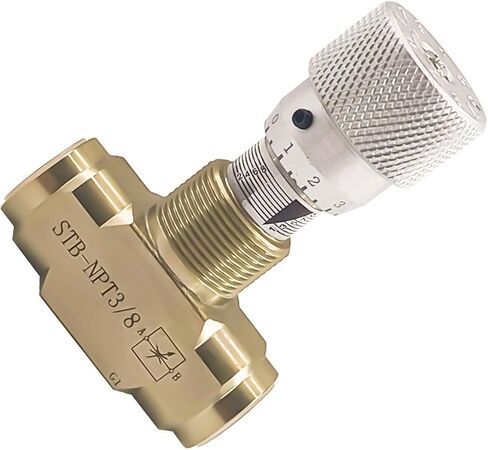 1/2 "NPT صمام إبرة التحكم المستقيم في التدفق للنظام الهيدروليكي ، تجهيزات اتصال ضغط الصلب الكربوني الثقيلة مع مقبض متغير قابل للتعديل in Saudi Arabia