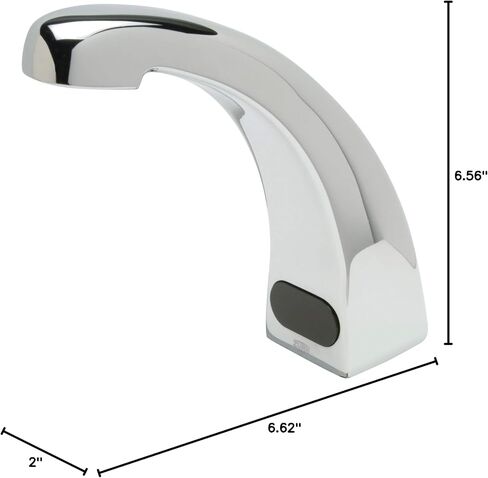 Zurn Z6913-XL-SSH Aquasense Sensor Sensor Faucet مع 6 GPM Aerator وخرطوم الإمداد غير القابل للصدأ في Chrome in Kuwait