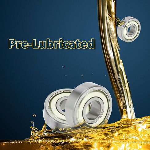 ACROPIX 6000ZZ Deep Groove Ball Bearings P0 10x26x8mm Lubricated Bearings Double Metal Seal Silver Tone Scooter Skateboard Wheel in Saudi Arabia