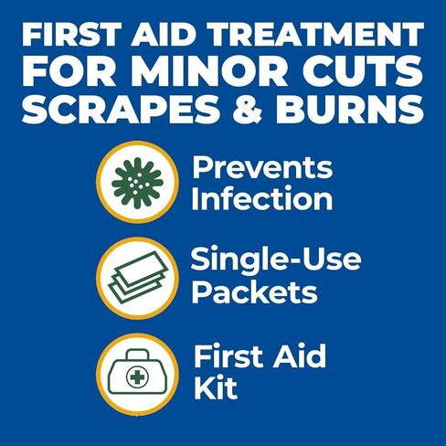 Globe (10 Packets First Aid Antibiotic Ointment, 0.9g Single Packet, First Aid Kit for Minor Scratches, Wounds, Cuts, and Burns, Prevents Infection, Travel Size in Saudi Arabia