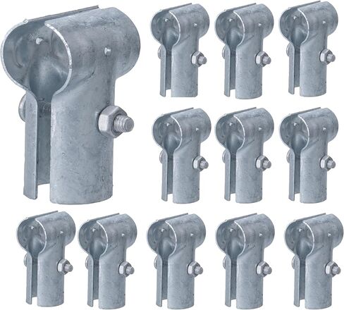 المشابك السكرية من السياج T-Clamp Clamp Clamps Steel Rail 1-3/8 "× 1-3/8" (مجموعة من 6) in Kuwait