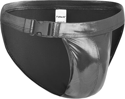 ملصقات السباحة السحابية للرجال المثيرة بيكيني ملخص ملابس داخلية معدنية Gockstrap اللامعة in Kuwait