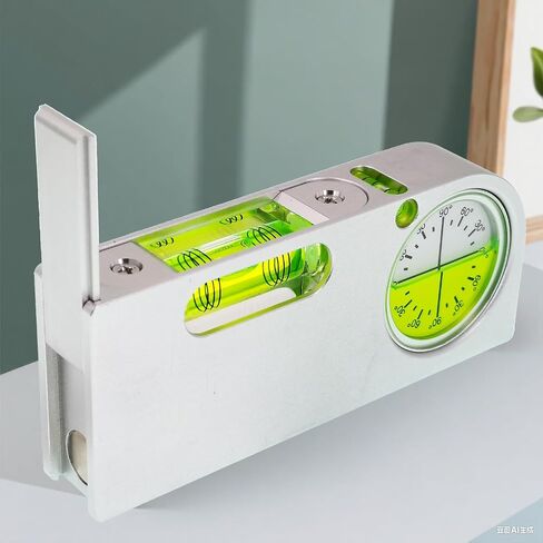 High precision solid aluminum alloy small level ruler, portable mini horizontal bubble magnetic function (85 * 45 * 15mm) in Saudi Arabia