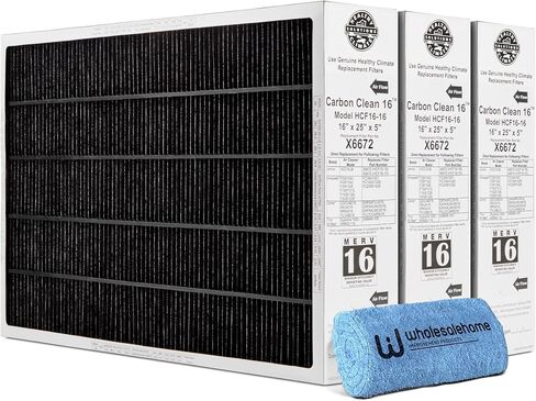 Lennox X6672 16x25x5 مرشح الفرن ، Lennox Healthy Climate Carbon Clean Merv 16 Home HoR Hom in Kuwait