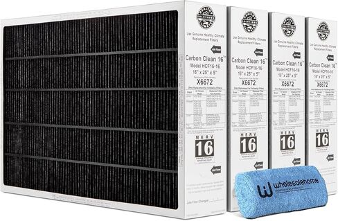 Lennox X6672 16x25x5 مرشح الفرن ، Lennox Healthy Climate Carbon Clean Merv 16 Home HoR Hom in Kuwait