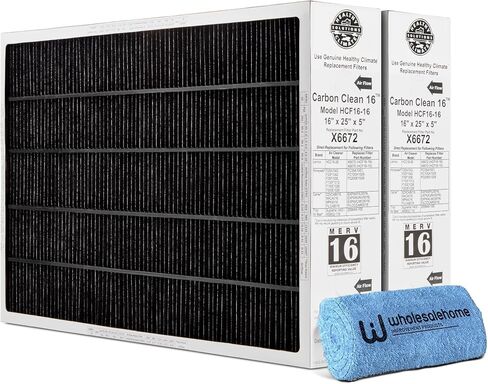 Lennox X6672 16x25x5 مرشح الفرن ، Lennox Healthy Climate Carbon Clean Merv 16 Home HoR Hom in Kuwait