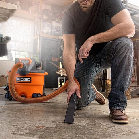 RIDGID Wet Dry Vacuums VAC1200 Heavy Duty Wet Dry Vacuum Cleaner and Blower Vac, 12-Gallon, 5.0 Peak Horsepower Detachable Leaf Blower Vacuum Cleaner with Pro-Grade Hose in Saudi Arabia