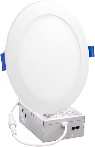 Maxxima 6 in. 5 CCT Ultra-Shin Courned LED LED LID ROMENT 1050 LUMENS ، COLLABLE قابل للاختيار 2700K-5000K (2700K/3000K/3500K/4000K/5000K) ، Canless ، IC تصنيفه ، نحيف ، قابلاً للخلع ، in Saudi Arabia