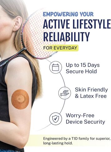 يغطي مستشعر Grifgrips® Libre 3 مقاومًا للماء-يغطي CGM بقع لاصقة من السكري المتوافقة مع غطاء مستشعر Libre 3 & Plus Freestyle-CGM Patch لمدة 10-14 يومًا-20 حزمة (تان) in Saudi Arabia