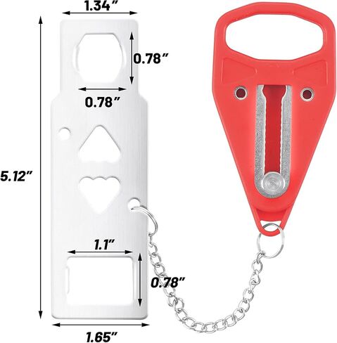 AceMining Portable Door Lock Home Security Door Lock Travel Lockdown Locks for Additional Safety and Privacy Perfect for Traveling Hotel Home Apartment College - 4 Pack in Kuwait