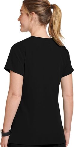 Jockey Women's Scrubs WOV-Neck Crossover Scrub Top in Saudi Arabia