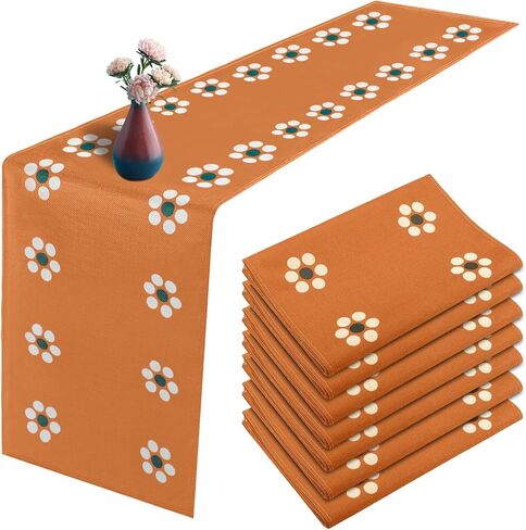 Honeydak 6 PCS Mexican de Barro Table Runner 71 × 13 '' Cielito Lindo Table Runner Cielito Lindo Baby Shower Party Decoration Mexico Home Decor in Kuwait