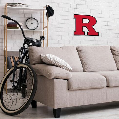 Rico Industries NCAA Rutgers Scarlet Knights Primary Shape Cut Pennant - Home and Living Room Décor - Soft Felt EZ to Hang in Saudi Arabia