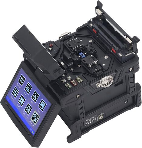 Fiber Splicer, Fiber Optic Splice Kit 5 in Splicer 400X Fast Heating Automatic Optical Splicing Machine Optical Welding Splicing Machine with LED Light (US Plug) in Saudi Arabia