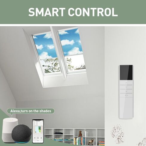 ظلال خلوية مزودة بمحركات Zshine Motores الستائر اللاسلكية العسل اللاسلكية ظلال نافذة النسيج الكاملة لخلع السوار (93021a قبالة أبيض) in Kuwait