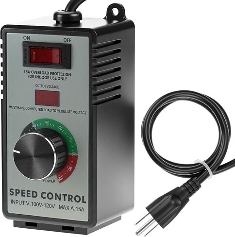 Qwork AC Motor Speed ​​Controller ، 120V 15A 4000W FAN SPEED Controller in Kuwait