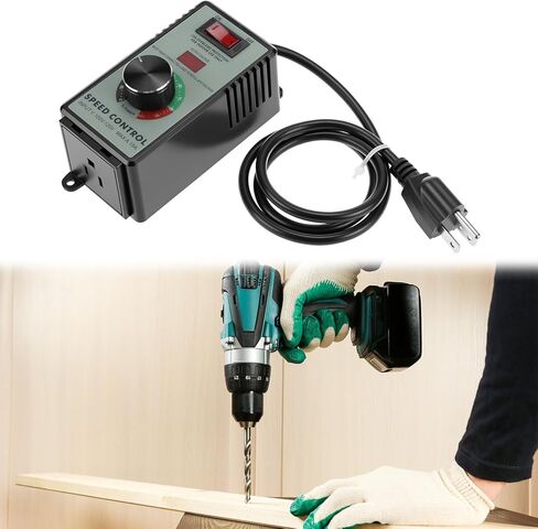 Qwork AC Motor Speed ​​Controller ، 120V 15A 4000W FAN SPEED Controller in Kuwait
