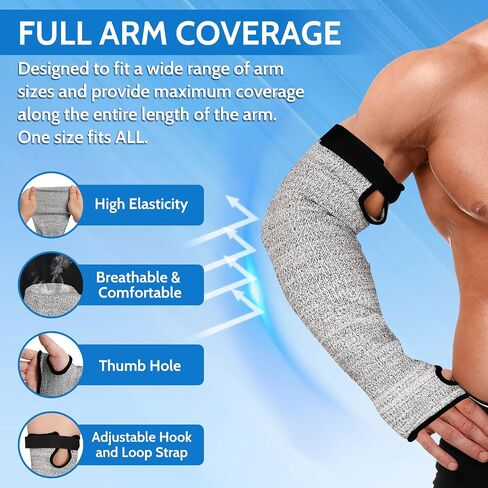 أكمام ذراع مقاومة للرجال للنساء ، حماة ANSI A6 ARM للبشرة الرقيقة والكدمات في ساحة زراعة البستنة in Kuwait