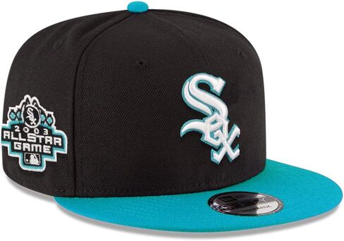New Era Chicago White Sox 9FIFTY Cooperstown 2003 All-Star Game Side Patch Snapback Cap, Hat in Saudi Arabia