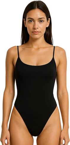 ملابس البرازيلية للسيدات قطعة واحدة - الحد الأدنى من التغطية عالية الساق monokini ، مرة أخرى. ملابس السباحة/أعلى in Kuwait