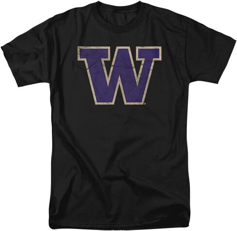 University of Washington Official Distressed Primary Logo Unisex Adult T Shirt in Saudi Arabia