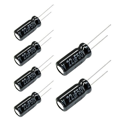 Replacement for 6 pcs Panasonic FR Series Capacitors 50V 22uf Ultra Low ESR in Kuwait