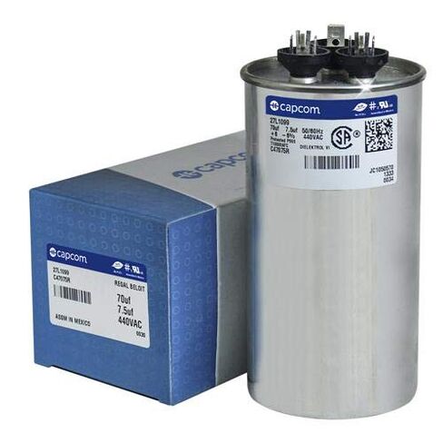 27L1099 27L1099BX - 70 + 7.5 UF MFD 440 VALT VAC CAPCOM CAPCOM in Kuwait