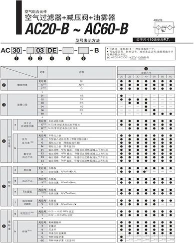 من جزأين/ثلاثة مكون AC20-02CG-A_AC30A-03DG-B_AC40-04G_AW AR صمام تقليل الضغط (AC60A-10G-B) in Kuwait